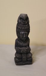 Vintage Folk Art Wise Man Wise Owl Totem