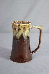 Vintage Carefree Ironstone Tall Brown Drip Mug