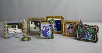Group Lot Of 7 Photo Frames