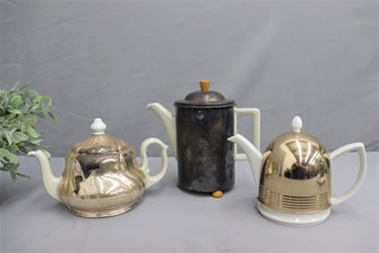 Three Thermal Coffee Pots