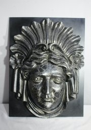 Wall Hanging Greek Goddess Cast Resin Plaque - 24.5'H X 18.5'W