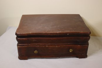 Vintage Community Silverware Wooden Storage Case