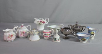 Group Lot Of Vintage Creamers And Sugar. Good Quality