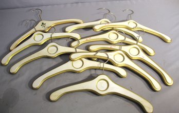 Set Of Vintage Hollywood Regency Style Wooden Hangers