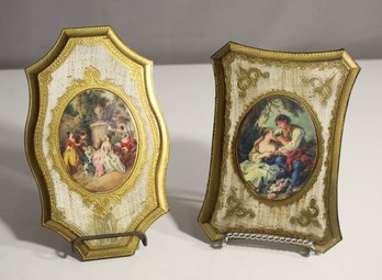 Pair Of Vintage Decorative Framed Prints