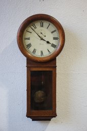 Vintage Ansonia Regulator Wall Clock