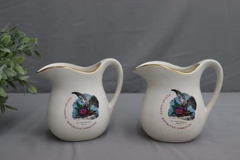 Pair Of Vintage 1970s  Nassau County NY Republican GOP McCoy Pitchers