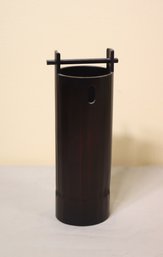 Vintage Wooden Cylindrical Vessel