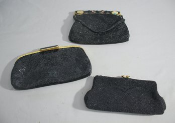 Three Vintage Beaded Evening Bags