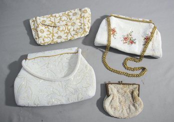 Group Lot Of Vintage Beaded Bags And Coin Purse