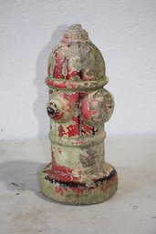 Vintage Fire Hydrant Cement Sculpture
