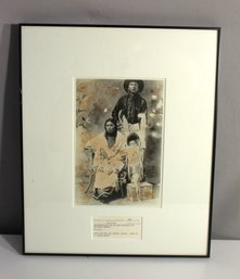 Historical Kiowa Family Photograph - Framed Artwork