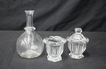 Baccarat Crystal Decanter And Containers Set