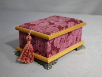 Fabric-Covered Trinket Box