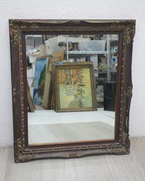 Vintage Ornate Framed Mirror - 29.5' H X 25.5' W