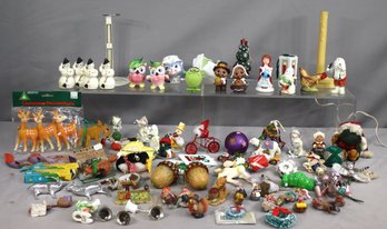 Huge Lot Of Small Multi-Holiday Decoration, Figurines And More
