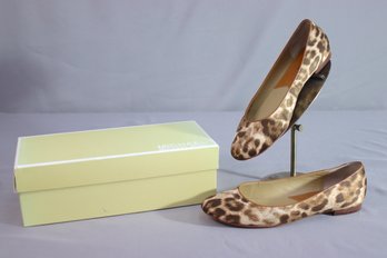 Michael  Kors Saratoga Flat Cheetah. Size 10m. With Original Box