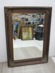 Vintage Ornate Framed Mirror - 29.5' H X 25.5' W