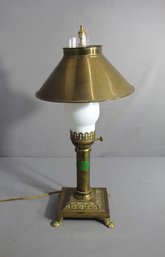 Vintage Brass Orient Express Table Lamp-working Cond