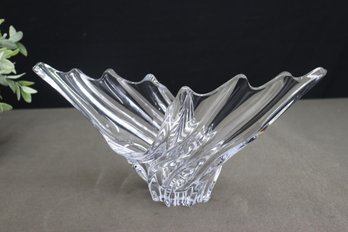 Art Vannes Large Glass Freeform Centerpiece Bowl