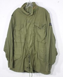 Vintage Military Jacket Mens Medium Green Field Combat Army