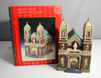 Deluxe Village Square Collectibles St. John's Church