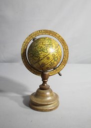 Vintage Style Terrestrial Globe On Wooden Stand