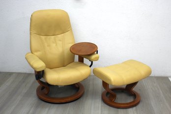 Stressless By Ekornes RECLINING CHAIR & OTTOMAN