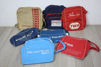 Collection Of Vintage Traveling Bags