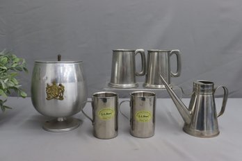 Group Lot Of Pewter & Steel, Aluminum