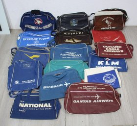 Collection Of 16 Vintage Traveling Bags