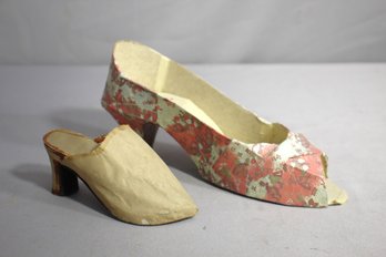 Handmade Paper Shoes - Vintage Collectible