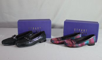 Pair Of Loafers From Stuart Weitzman Sz-9.5 And 10