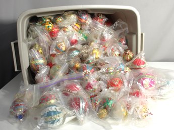 Large Collection Of Vintage Christmas Ornaments Pins Sequins Beads