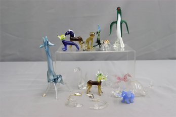 Group Lot Of Glass Animals