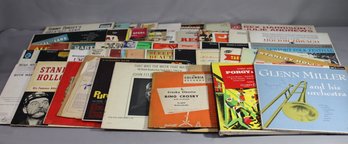 Group Lot Of Vintage Vinyl Record Albums From 1950s & 1960s Wide Variety Of Styles