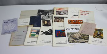 Group Lot Of 18 Vintage Exhibition Catalogs From The Whitney Museum Of Art And The Metropolitain Museum Of Art