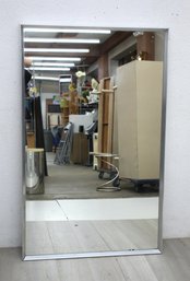 54'h X 34' Chrome Frame Wall Hanging Mirror