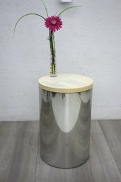 Aluminum Cylindrical Side Table By Habitat