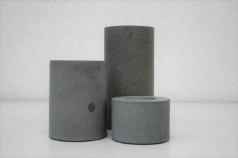 Three Soapstone Single Tealight Holders - S, M, L