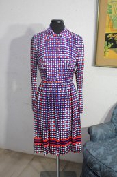 'Now Is The Time' By Puritan - Vintage Apple Print Dress-size Small