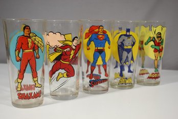 Pepsi's 'Superman', 'Shazam', 'Batman' And Other Super Series Glasses, 1976