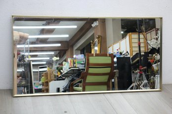 1960s John Stuart Brass Frame Wall Mirror