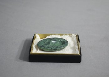 Vintage Oval Shape Carved Worry/healing/meditation Thumb Stone