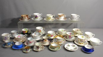A Medley Of Fine Porcelain: Vintage Teacup Ensemble