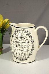 Liberty Jug, Large The London Jug, Dr Samuel Johnson Poem