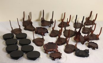 Large Group Lot Of Stands