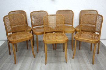 Set Of 7 Czechoslovakian 20th Century 'Ligna' Side Chairs.