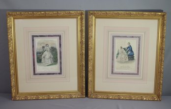 Two Fantastic Frames With Modes De Paris Vintage Reprints