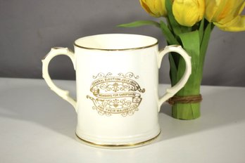 Historical Coalport Porcelain Loving Cup Commemorating The Shropshire General Election